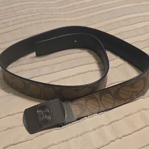 COACH Men's Cut To Size Reversible Brown and Black Belt, Size 42"